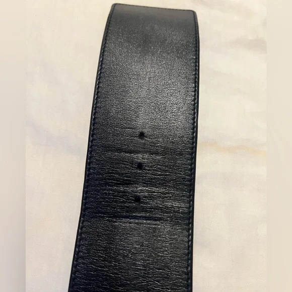 CHANEL Vintage Karl Lagerfeld 1993 Wide Black belt 24k gold plated - Picture 13 of 17